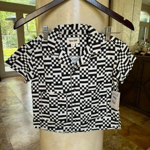 Kids Open Edit Button Up Shirt